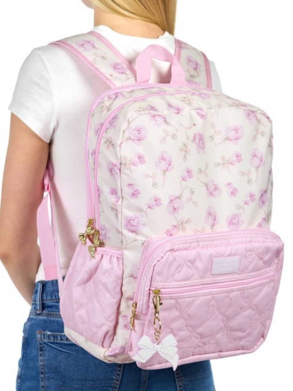 LoveShackFancy │ Yoobi Ribbon Rosa Backpack - Picture 3 of 6